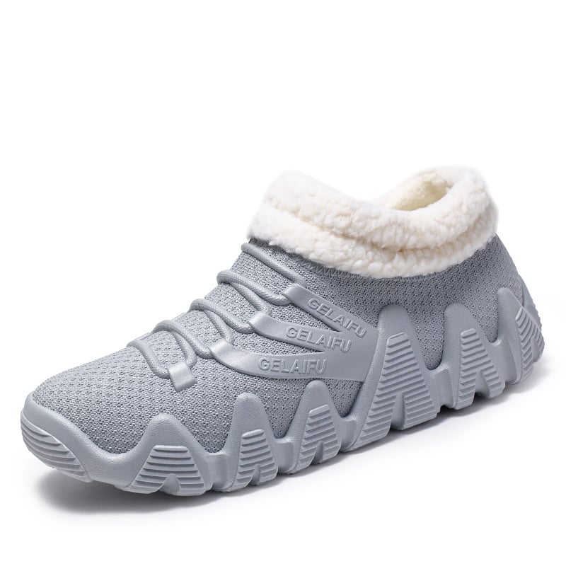 Férfiaknak szánt vízálló alacsony profilú esőcsizma, csúszásmentes talppal, meleg belsővel és EVA talppal