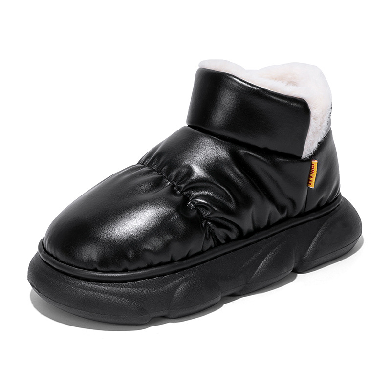 Papuci de interior unisex pentru iarnă, partea superioară Tarpaulin, talpă EVA, talpă groasă pentru confort cald acasă