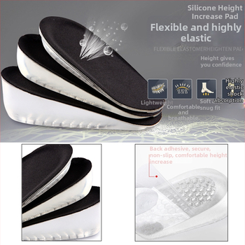 Augstuma paaugstināšanas pēdiņa apaviem – PU materiāls, slēgtā papēža paliktnis, paaugstināts dizains, modelis 154, piemērots sneakers, ādas apaviem, zābakiem, ikdienas un darba apaviem