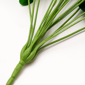 Mesterséges növény nagy zöld levelekkel — fajta szimulált növény, műanyagból; használat: esküvők, szabadtér, fotórekviziták, otthoni dekoráció; Márka Xiang Qing; Feldolgozás: Egyéb