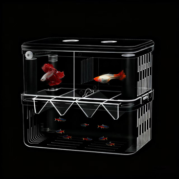 Инкубатор аквариум за бетта риба, PS материал, разделяне по време на инкубацията, марка Yao liu ba