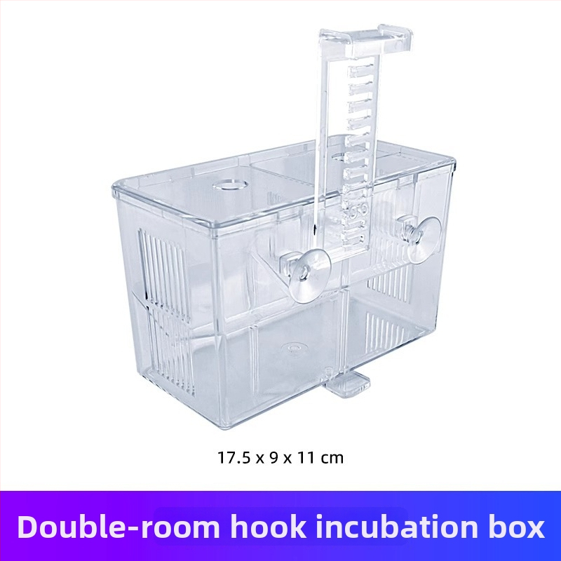 Polipropilėnų inkubavimo ir izoliacijos dėžutė guppy ir tropinių žuvų akvariumui