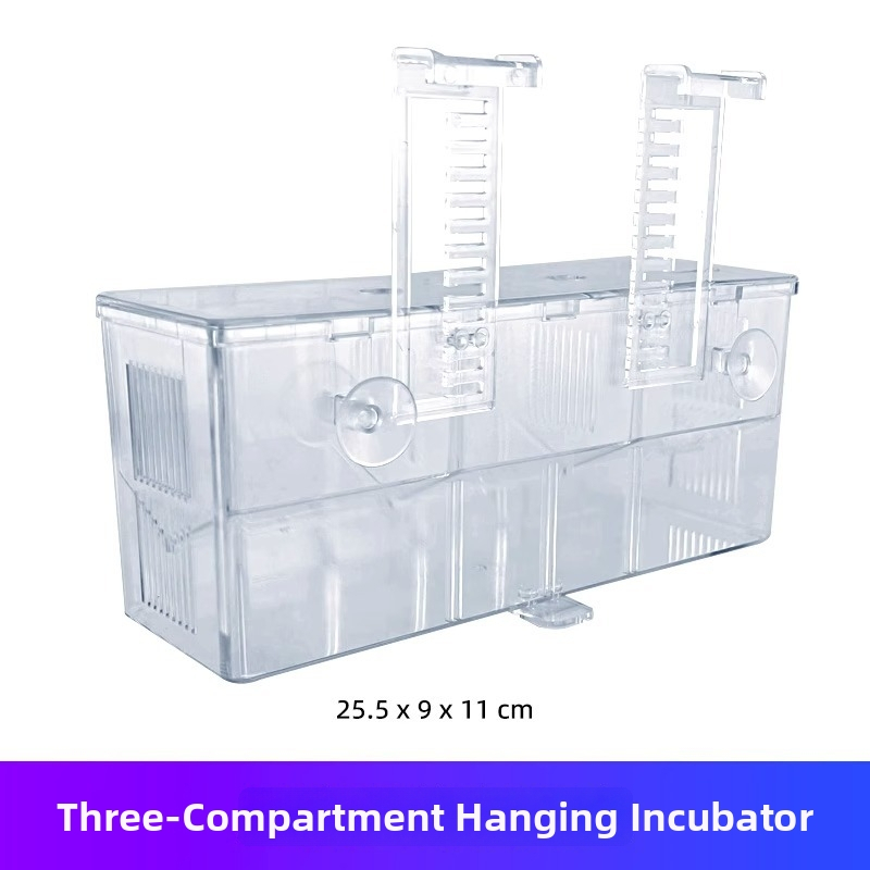 Polipropilėnų inkubavimo ir izoliacijos dėžutė guppy ir tropinių žuvų akvariumui