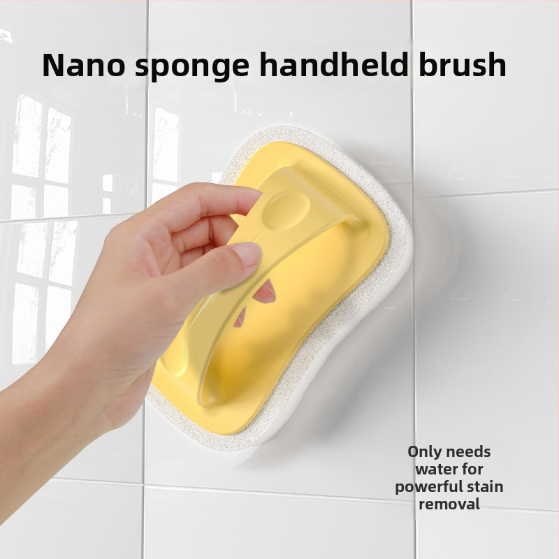 Käsitsi kasutatav puhastusharja vannitoa, plaatide, vuukide, põranda ja seina puhastamiseks – käsnmaterjalist, bränd SHOW JIE