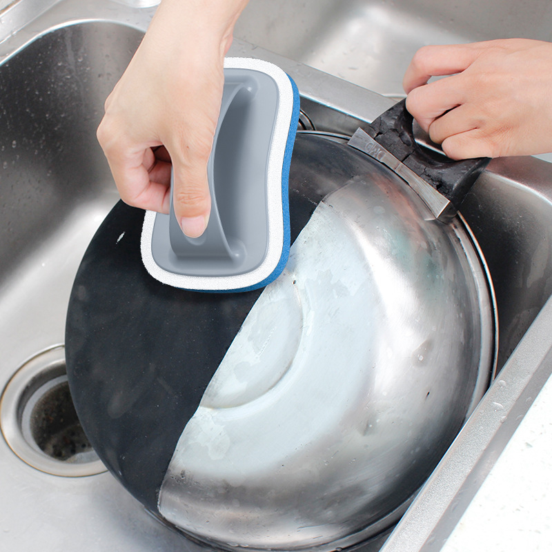 Käsitsi kasutatav puhastusharja vannitoa, plaatide, vuukide, põranda ja seina puhastamiseks – käsnmaterjalist, bränd SHOW JIE