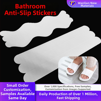 Vonios kambario neslidžios juostelės laiptams, lipnios, Peva guma, S formos ir juostos, -20–100 °C