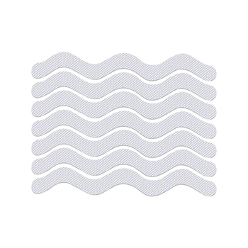 Vonios kambario neslidžios juostelės laiptams, lipnios, Peva guma, S formos ir juostos, -20–100 °C