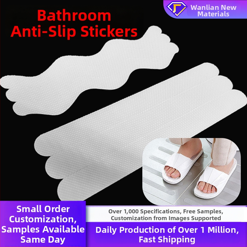 Vonios kambario neslidžios juostelės laiptams, lipnios, Peva guma, S formos ir juostos, -20–100 °C