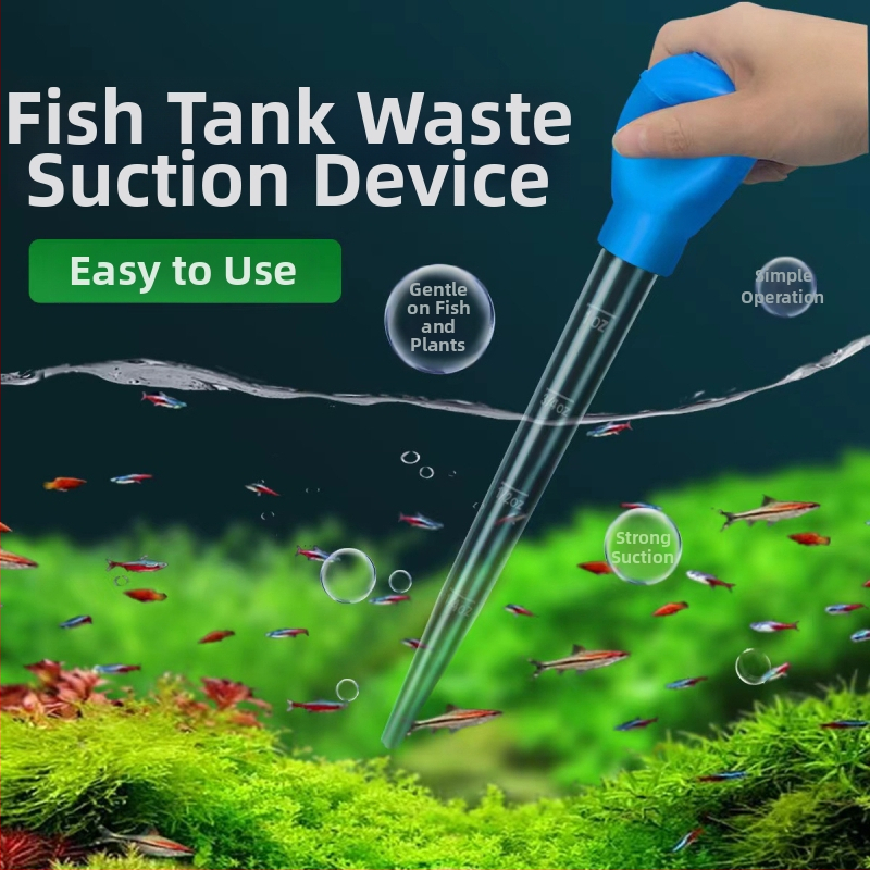 Naypet Akvariumo sifonas — rankiniu parpaudimu siurbimas, vandens keitimas, sifono žarna, tinkamas žuvų ir vėžlių akvariumams