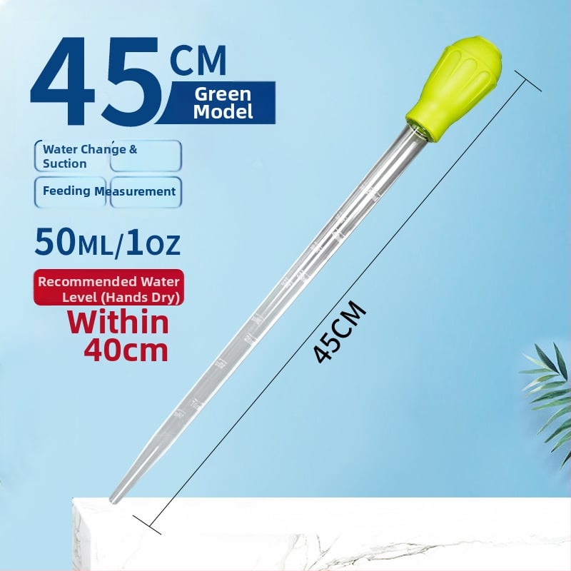 Naypet аквариумен сифон за почистване — ръчно всмукване, смяна на вода, сифонна тръба, подходящ за аквариуми с риби и костенурки
