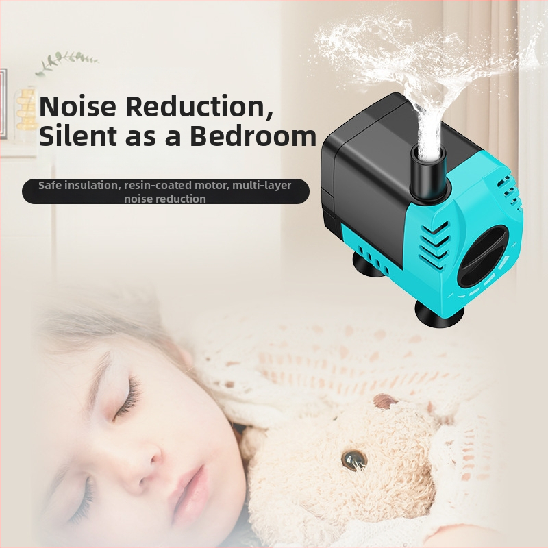 Povandeninė akvariumo siurblys su tyliai veikiančiu filtru, reguliuojamas srautas, didelis srautas, energijos taupymas, cirkuliacija prie dekoratyvinių akmenų