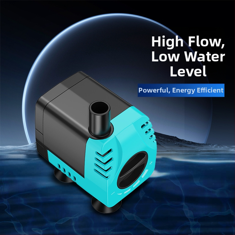 Allveepump akvaariumile vaikse filtriga, reguleeritav vool, suur vool, energiasäästlik, kivide dekoratiivne tsirkulatsioon