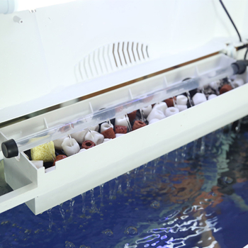 Аквариумен филтър материал – седем в едно филтриране с керамична пръстен, биохимични топчета, майфан камък и вулканичен камък; тегло 0,5 кг; марка Sensen; за сладководни риби