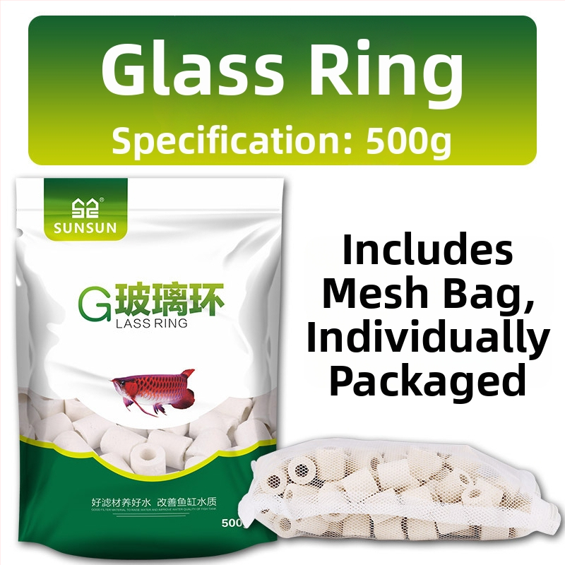 Akvariumo filtravimo medžiaga – Septyni viename filtravimas su Keraminiu žiedu, Biocheminės kamuoliukais, Maifan akmeniu, Vulkaniniu akmeniu; Svoris 0,5 kg; Prekė Sensen; Skirta gėlavandeniams žuvims