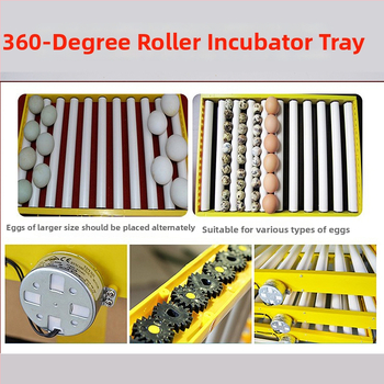 Jiayu Munade inkubaator kanade jaoks – 360° iseseisev rull, 6 kuu garantii, loomakasvatus ja vesiviljelus