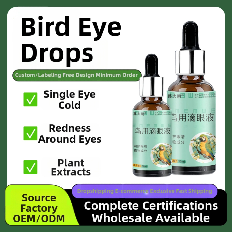 Akių lašai papūgoms ir paukščiams – vienas lašas vienai akiai, ašarojančioms akims, suaugę paukščiai