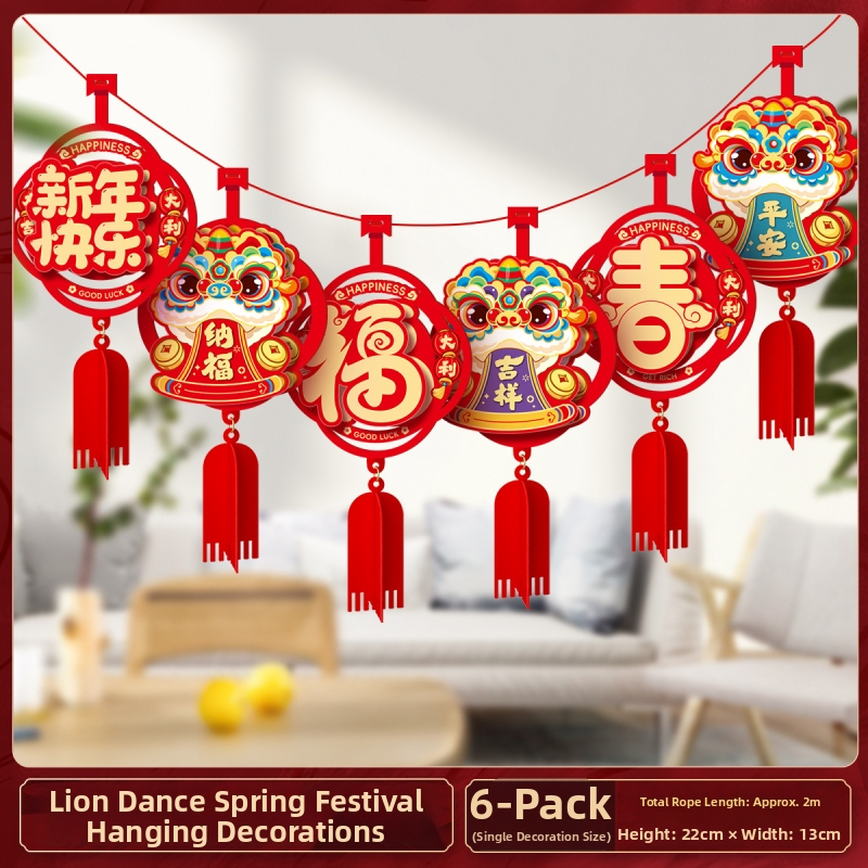 Happy jiangyue Žirgų metų šventinė pakabos dekoracija scenų išdėstymui erdvėse, Pavasario festivalis