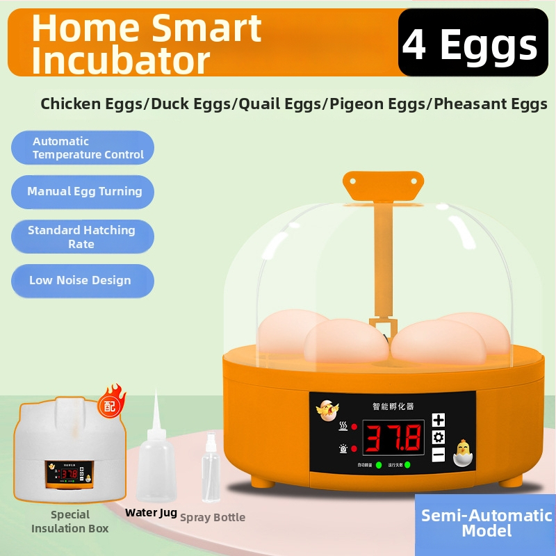 Kodune munainkubaator automaatse muna pööramisega, 6 muna mahutavus, sobib tibude ja putpelaste jaoks