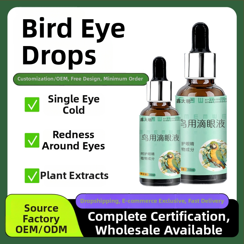 Akių lašai papūgoms — suaugusioms paukščių akims, ašarojančioms akims