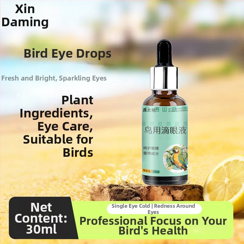 Silmamõõdu tilgad papagoitele — täiskasvanud lindude jaoks, pisaravoolu silmadele