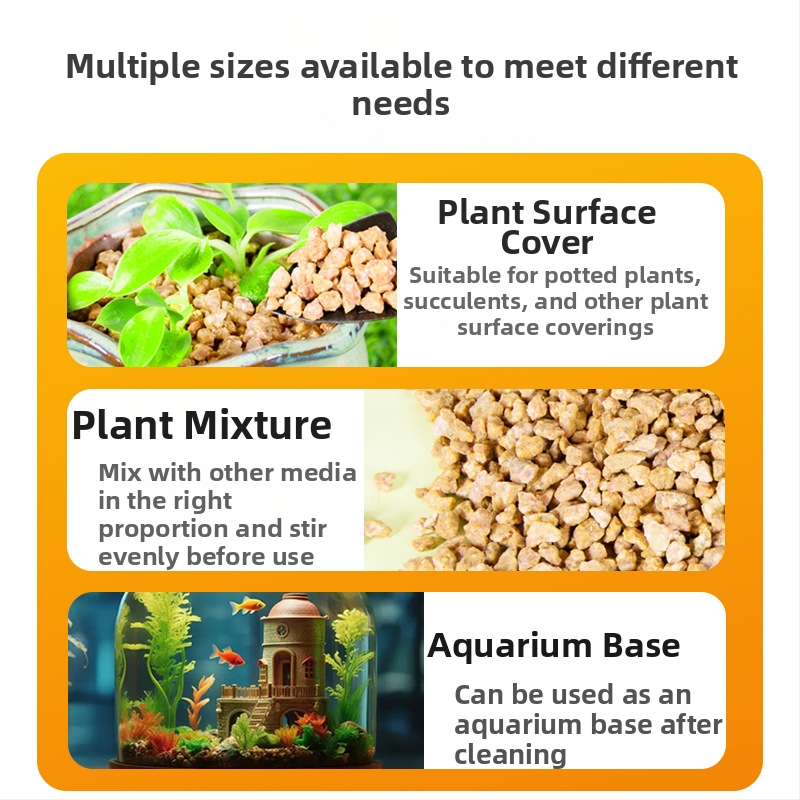 Maifan kivi graanulid filtratsiooniks ja mulla segamiseks, aluseks maastikukujundusele