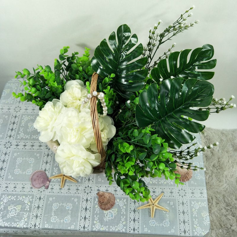 Umjetni bonsai s listovima u obliku kornjačine ljuske; Brand Finch Yiyi Flowers; Vrsta: Simulation green plant; Namjena: rekviziti za fotografiju, kućna dekoracija