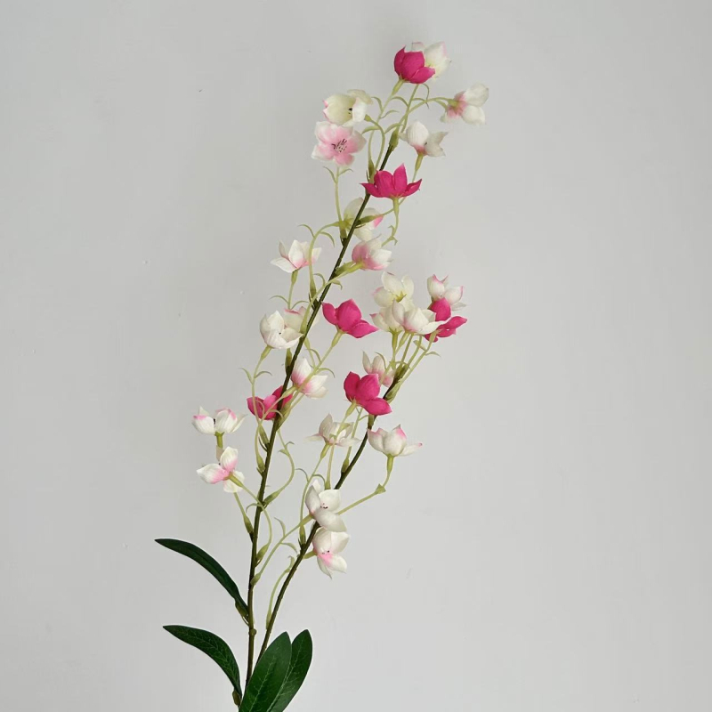 Umjetni cvijet od satena, Lily of the Valley sorta, jedna grančica, za vjenčanja, vanjsku upotrebu, rekviziti za fotografiju, kućni dekor