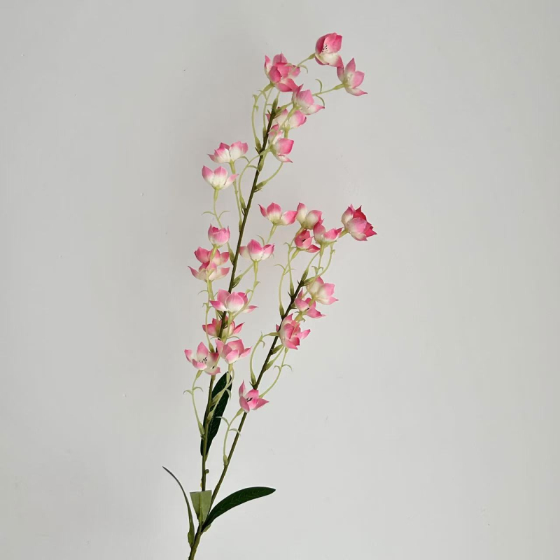 Umjetni cvijet od satena, Lily of the Valley sorta, jedna grančica, za vjenčanja, vanjsku upotrebu, rekviziti za fotografiju, kućni dekor