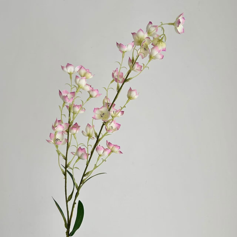 Umjetni cvijet od satena, Lily of the Valley sorta, jedna grančica, za vjenčanja, vanjsku upotrebu, rekviziti za fotografiju, kućni dekor