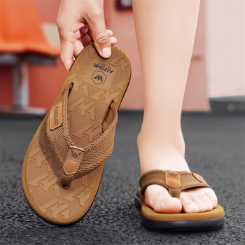 AIZOMR мъжки EVA джапанки, Leisure стил, открит пръст, EVA горна част и EVA подметка