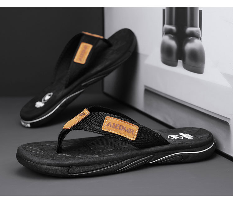 AIZOMR мъжки EVA джапанки, Leisure стил, открит пръст, EVA горна част и EVA подметка
