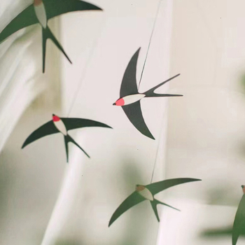 Lechuang vidaus pakabinama dekoracija su varnėnu – pavasario stilius, medžiaga: Kita, patalpų įrengimo priedas