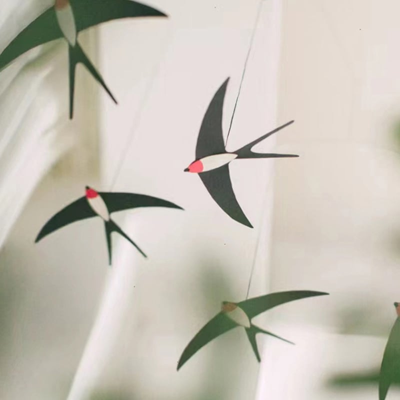 Lechuang vidaus pakabinama dekoracija su varnėnu – pavasario stilius, medžiaga: Kita, patalpų įrengimo priedas