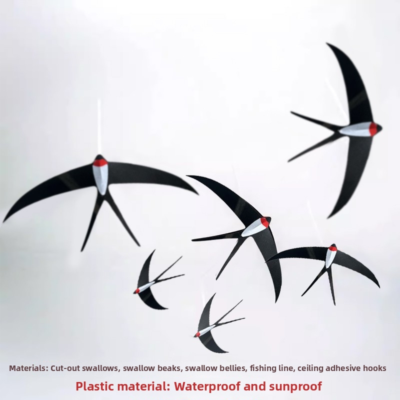 Lechuang vidaus pakabinama dekoracija su varnėnu – pavasario stilius, medžiaga: Kita, patalpų įrengimo priedas