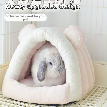 Naminių gyvūnėlių lizdas – žiemiškai šilta guolis triušiams ir mažiems žvėreliams; Medžiaga: šilko gėlės