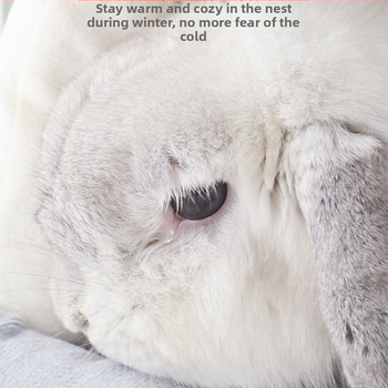 Naminių gyvūnėlių lizdas – žiemiškai šilta guolis triušiams ir mažiems žvėreliams; Medžiaga: šilko gėlės