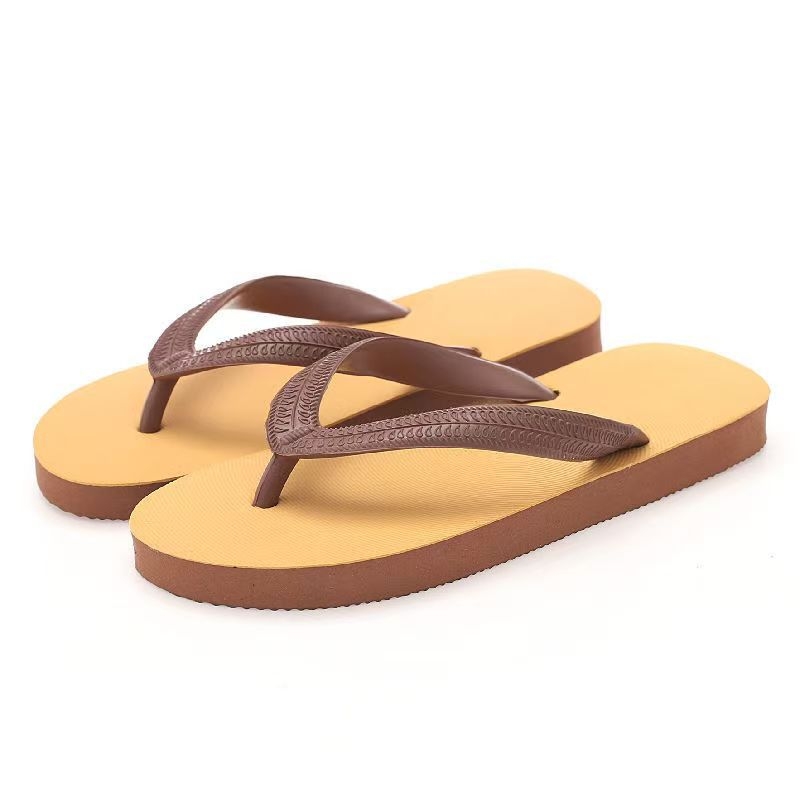 Джапанки за плаж, мъжки гумени, с открит пръст, вулканизирана подметка, закопчаване с дръпване