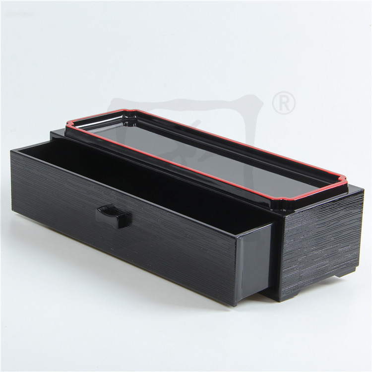 ABS plastikinė dėžutė lazdelėms, japonų stiliaus, ištraukiama, restoranams, su logotipu