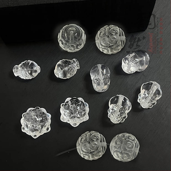 Kristāla pērlītes DIY rokassprādzei un kaklarotai – meandra motīvs, pulēta apdare, zīmols Abner, izcelsme Austrumu Ķīnas jūras