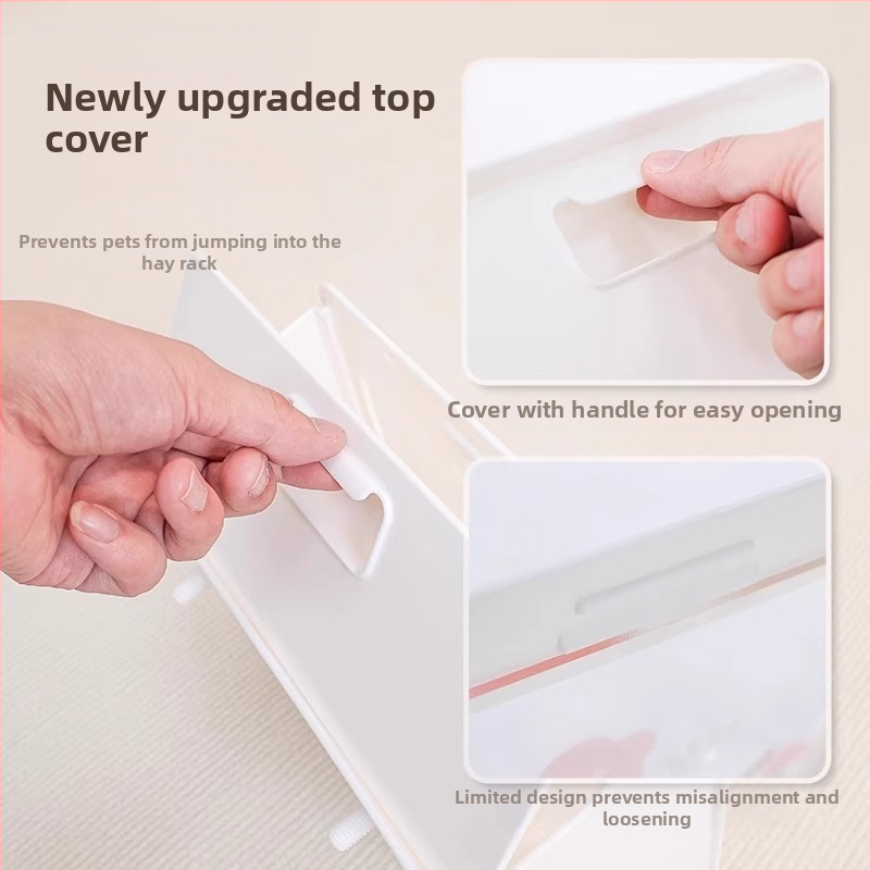 Zāles grozs trušiem – Iebūvēts, var pakarināt, liela ietilpība – Materiāls: Ph+ps metal; Zīmols: Dayang; Kategorija: mājdzīvnieku ligzda