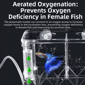 Акрилна изолационна кутия за аквариум за развъждане, двойнослойна, инкубация