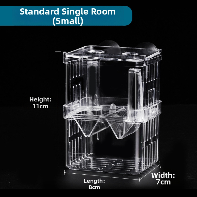 Акрилна изолационна кутия за аквариум за развъждане, двойнослойна, инкубация