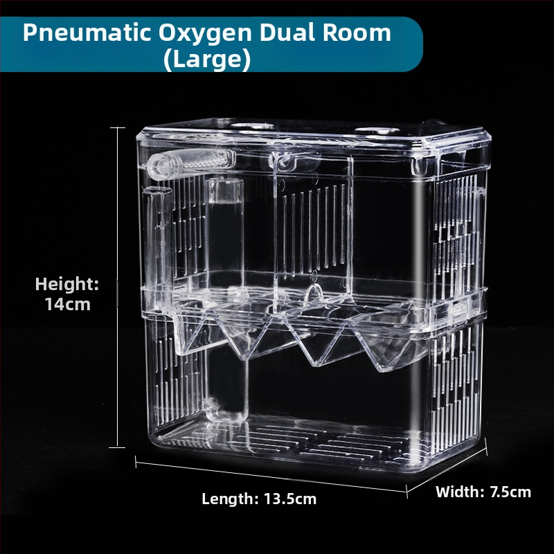 Акрилна изолационна кутия за аквариум за развъждане, двойнослойна, инкубация