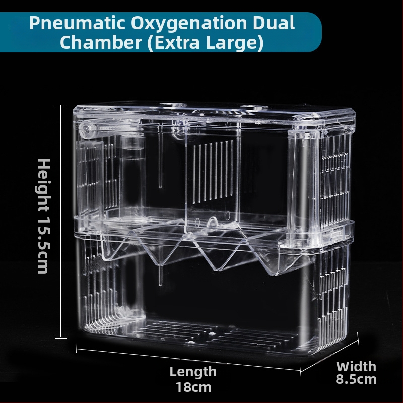 Акрилна изолационна кутия за аквариум за развъждане, двойнослойна, инкубация
