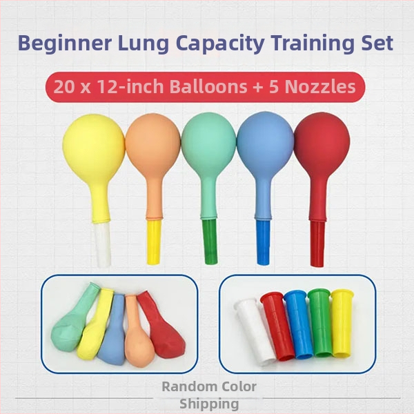 Hingamistreeningu baloon eakatele ja lastele, lateksbalon, ümmarguse kujuga, Can logoga