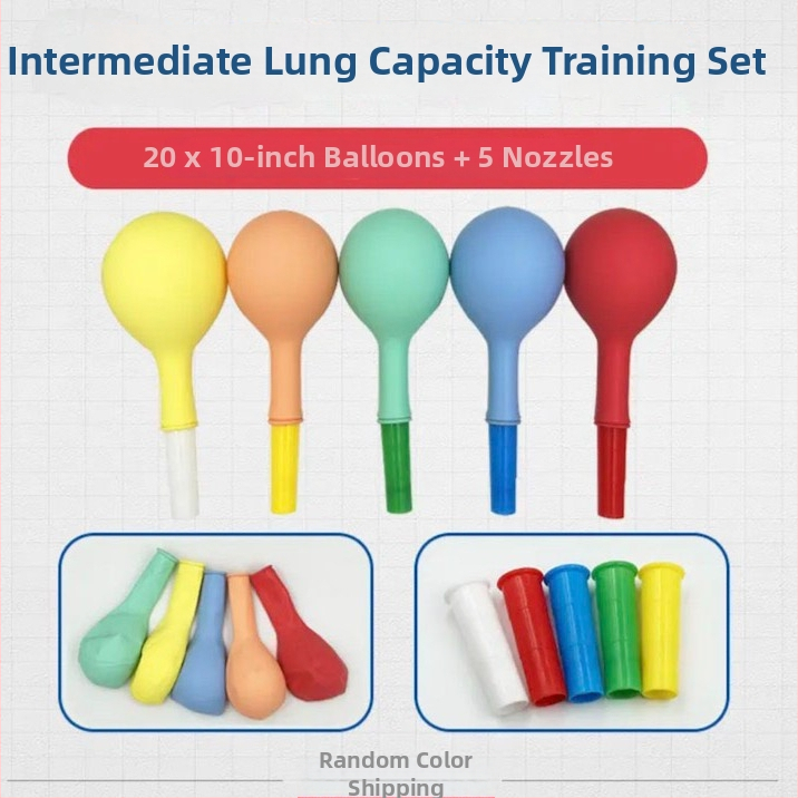 Hingamistreeningu baloon eakatele ja lastele, lateksbalon, ümmarguse kujuga, Can logoga