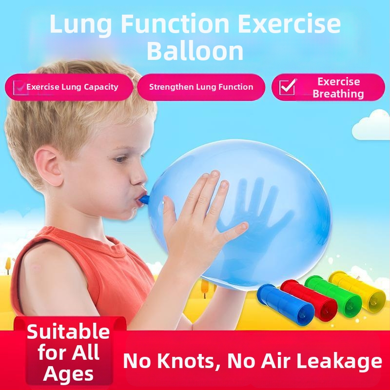 Hingamistreeningu baloon eakatele ja lastele, lateksbalon, ümmarguse kujuga, Can logoga