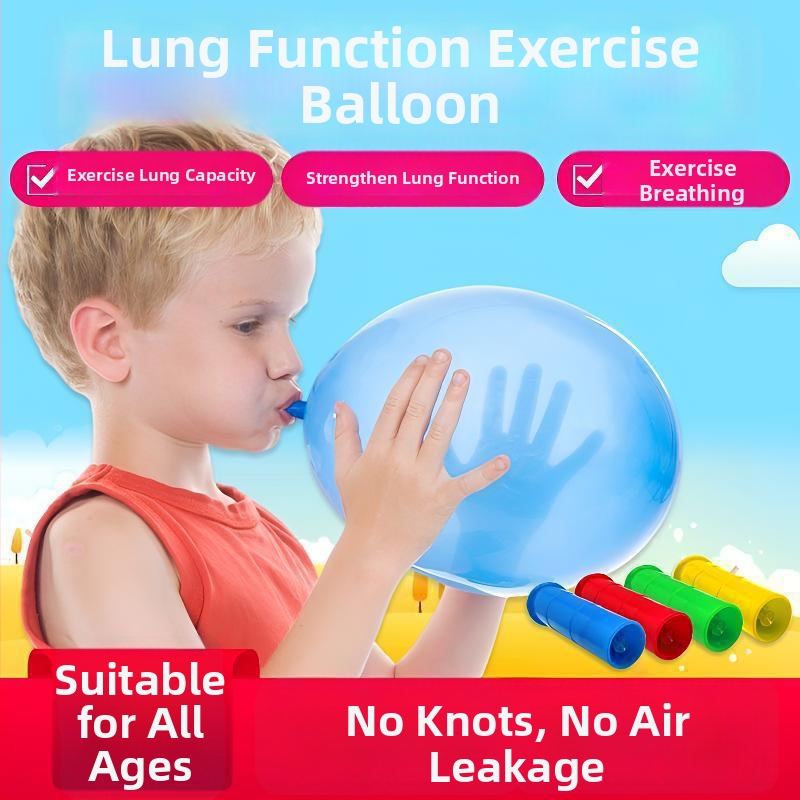 Hingamistreeningu baloon eakatele ja lastele, lateksbalon, ümmarguse kujuga, Can logoga