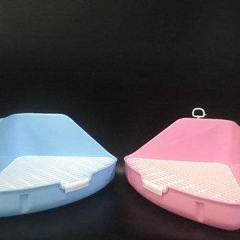Pet Boer trikampė plastikinė gyvūnėlių tualetas triušiams ir voverėms – tvirtinamas, prieš šlapinimą dizainas, kilmė Taizhou, Zhejiang
