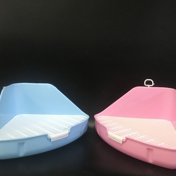 Pet Boer trikampė plastikinė gyvūnėlių tualetas triušiams ir voverėms – tvirtinamas, prieš šlapinimą dizainas, kilmė Taizhou, Zhejiang